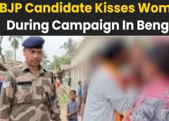 “BJP MP Kisses Woman During Campaign in WB; She Defends Him After TMC Uproar”